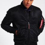 Alpha Industries Bomberjacke black/schwarz Zalando