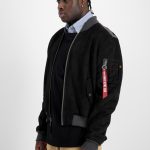 Alpha Industries Bomberjacke MA 1 Faux Suede