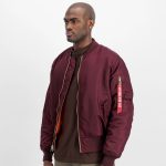 Alpha Industries MA 1 (HERITAGE) Bomberjacke Weinrot | Stickabush
