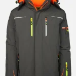 Herren Thermo Arbeitsjacke mit Leuchtfarben und Neondetails