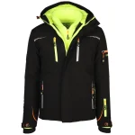 Herren Thermo Arbeitsjacke mit Leuchtfarben und Neondetails