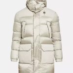 Blauer.USA Langjacke BLAUER USA Herren Wasserdichter Lange Trenchcoat/ Jacke. Beige mit Kapuze