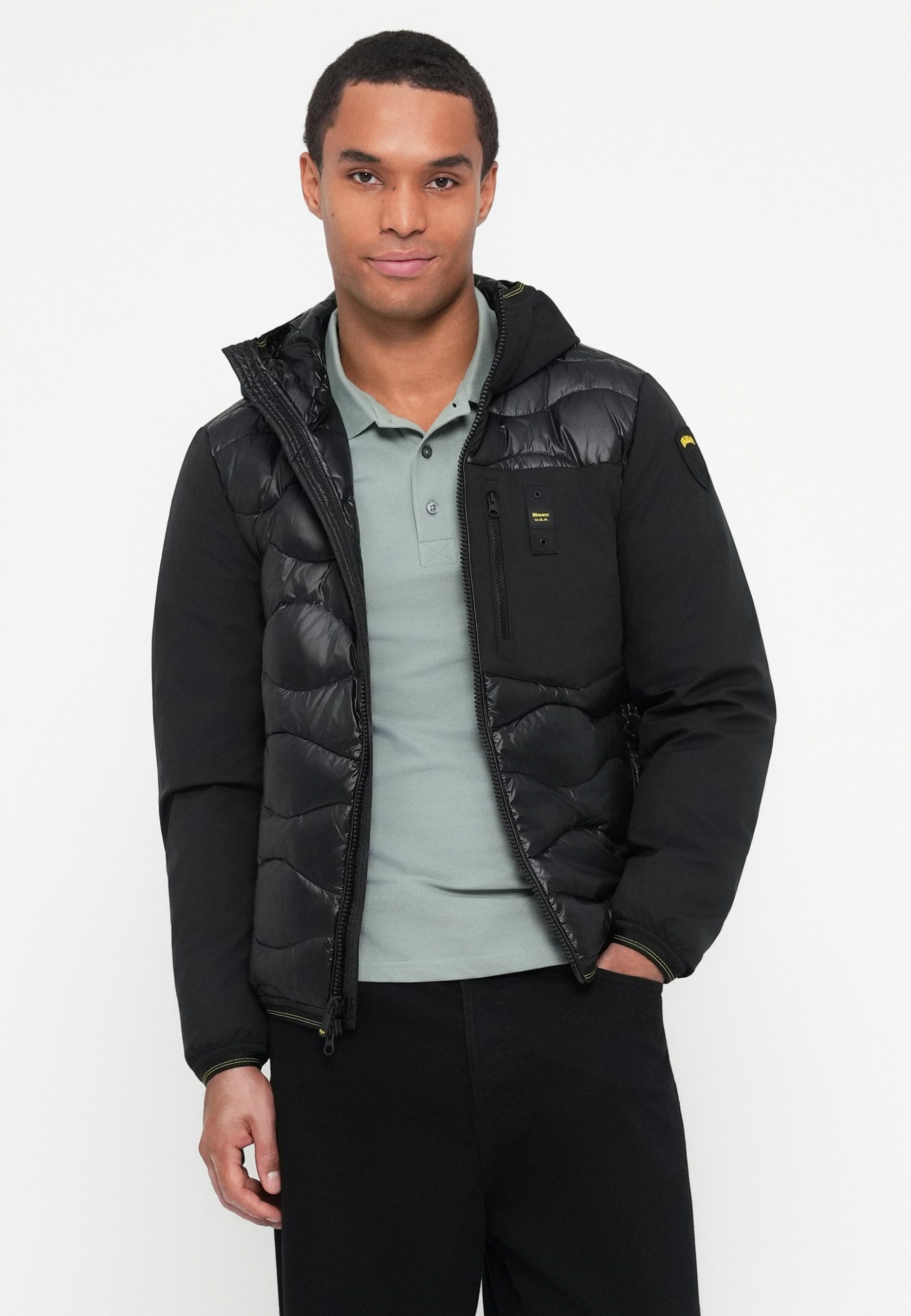 blauer-jacke-herren-895lhs-1.jpg Blauer ALBERT Daunenjacke black/schwarz Zalando – Bild 1