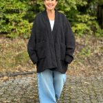 Oversize Blazer Jacke HENRY Schwarz