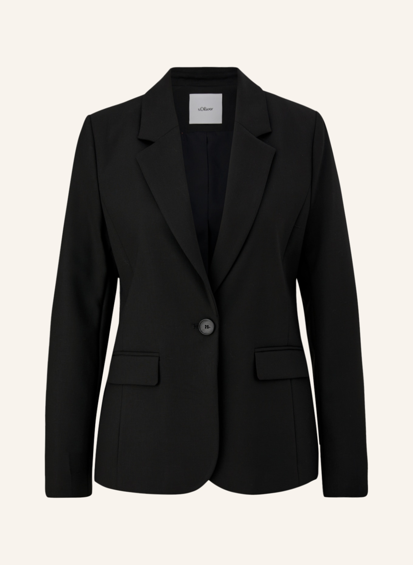 blazer-schwarz-682dzi-1.jpg s.Oliver BLACK LABEL Blazer in schwarz – Bild 1
