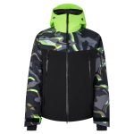 Bogner Herren Skijacke Winterjacke ESKO schwarz/grau/neongrün