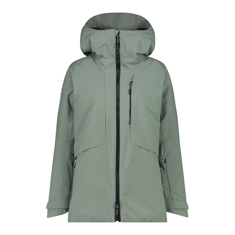 cmp-skijacke-damen-583sou-1.jpg CMP Women's long jacket in mechanical stretch loose fit for skiing and snowboarding Skijacke Damen | Hardloop – Bild 1