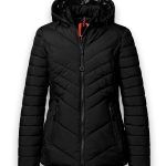 District Winterjacke Winter Steppjacke Kaprun (mit Kapuze, wasserabweisend) schwarz Damen