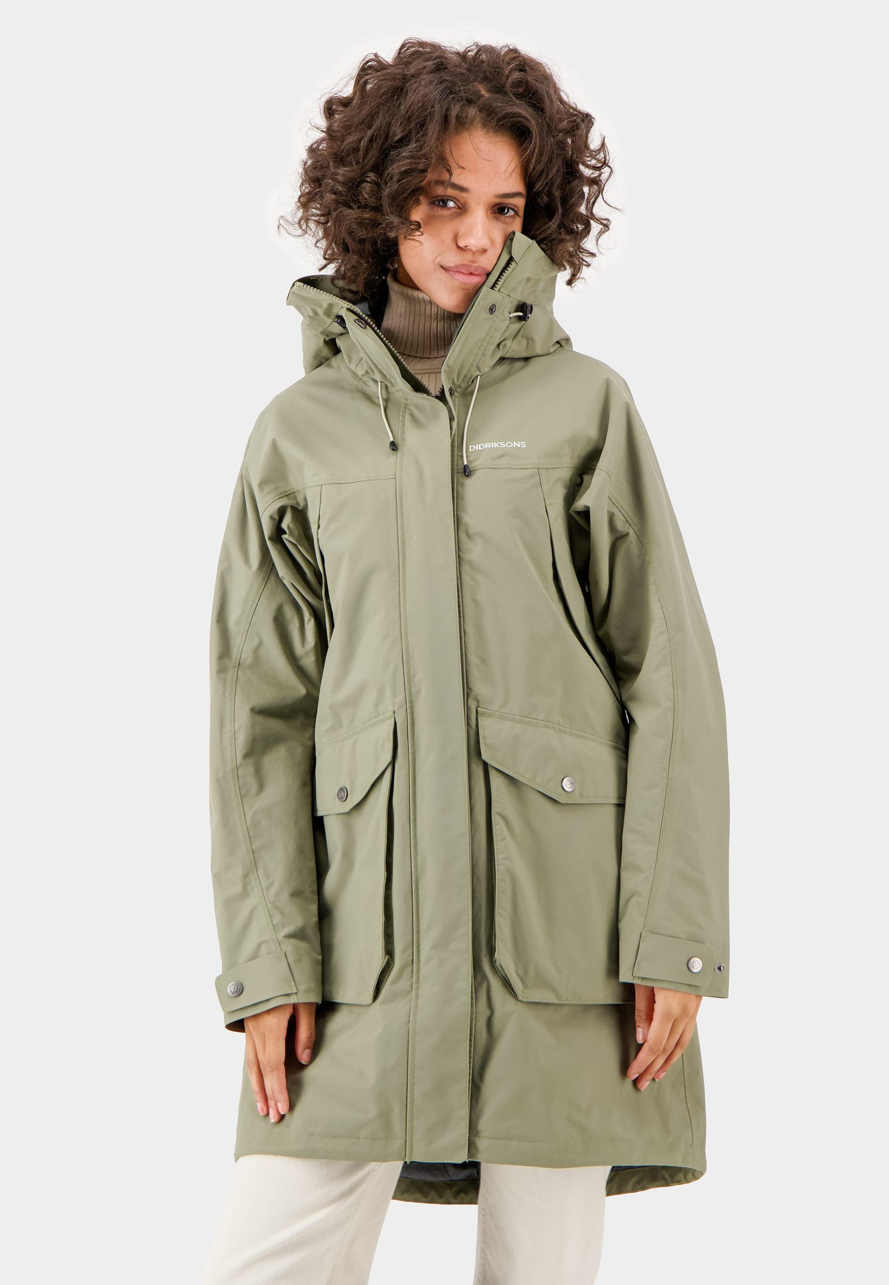 didriksons-damen-894cum-1.jpg Didriksons THELMA WNS 9 Parka green/grün Zalando – Bild 1