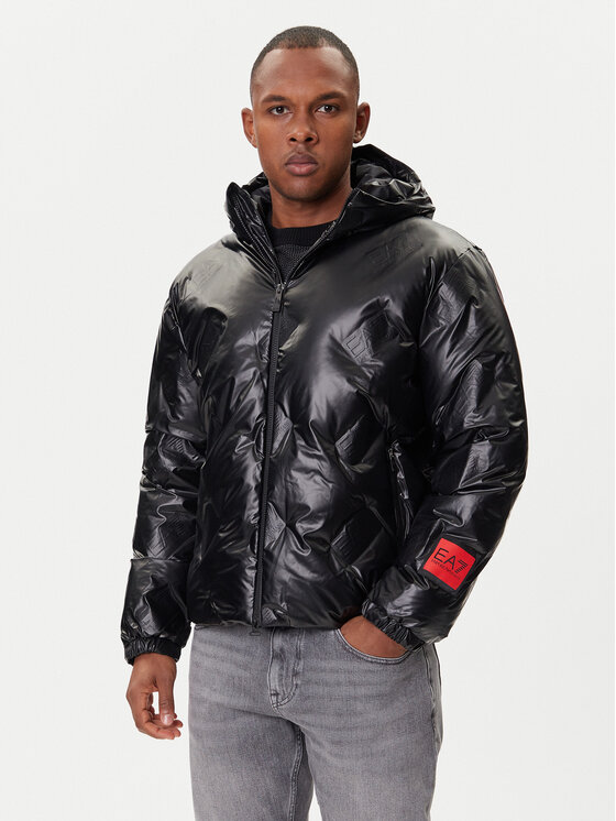 ea7-jacke-953fuo-1.jpg EA7 Emporio Armani Jacke aus Kunstleder 7M001860 AF22699 UC001 Schwarz Regular Fit | Modivo.de – Bild 1