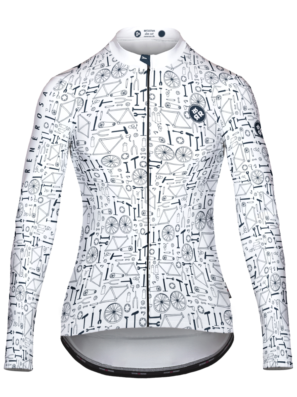 fahrradjacke-damen-421qrc-1.jpg Winter Thermo Radjacke Damen RRT2084W / Partsofyourlife Design Weiß – Bild 1