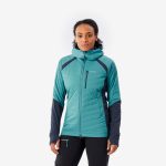 Hybrid Jacke Damen Bergsteigen ‒ Sprint blau/grau