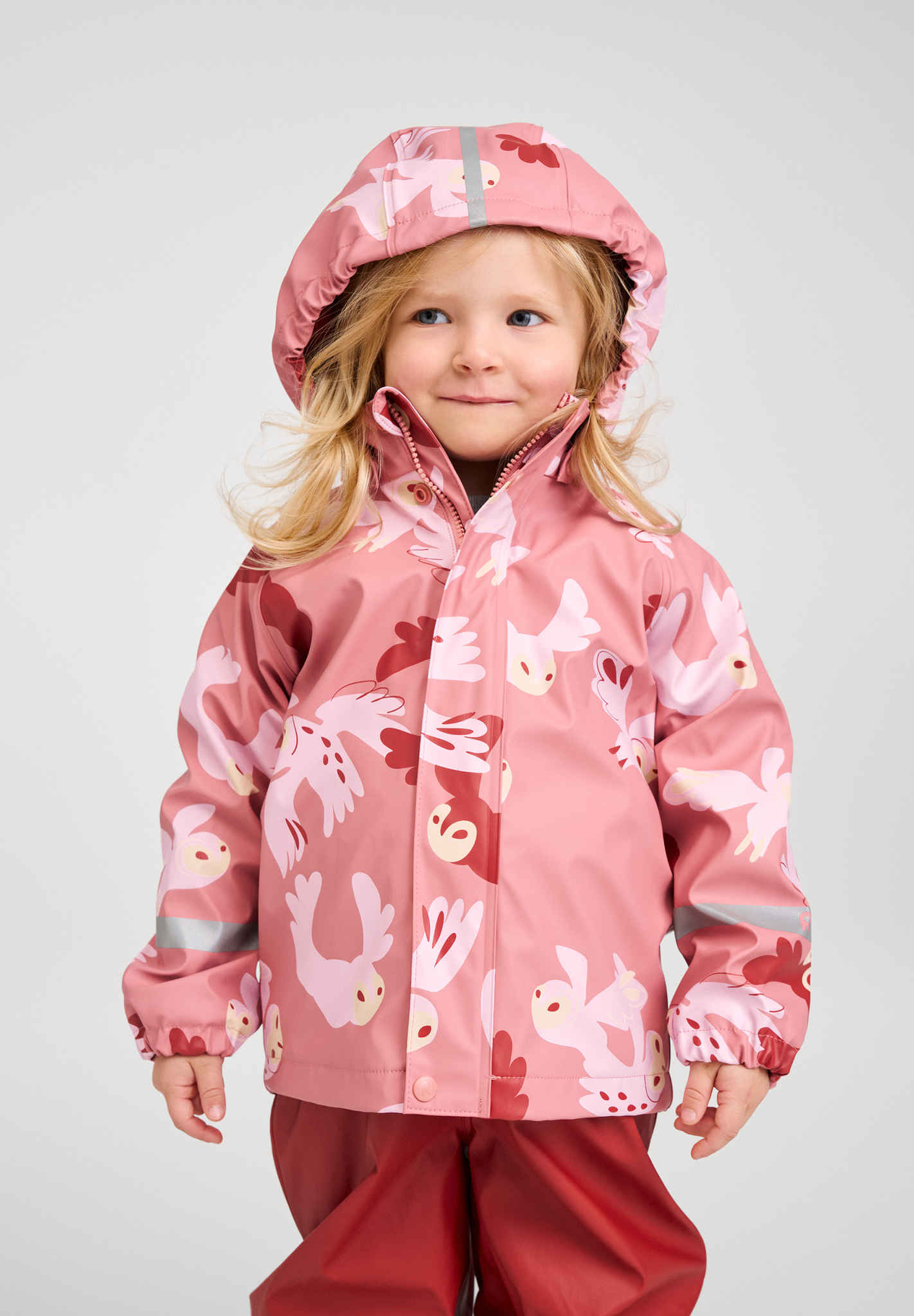 gefuetterte-regenjacke-kinder-250byz.jpg Fleecegefütterte Kinder Regenjacke Koski | Reima – Bild 1