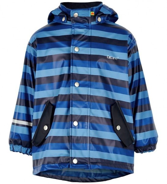 gefuetterte-regenjacke-kinder-479bqq.jpg CeLaVi Kinder Regenjacke Blockstreifen gefüttert – Bild 1