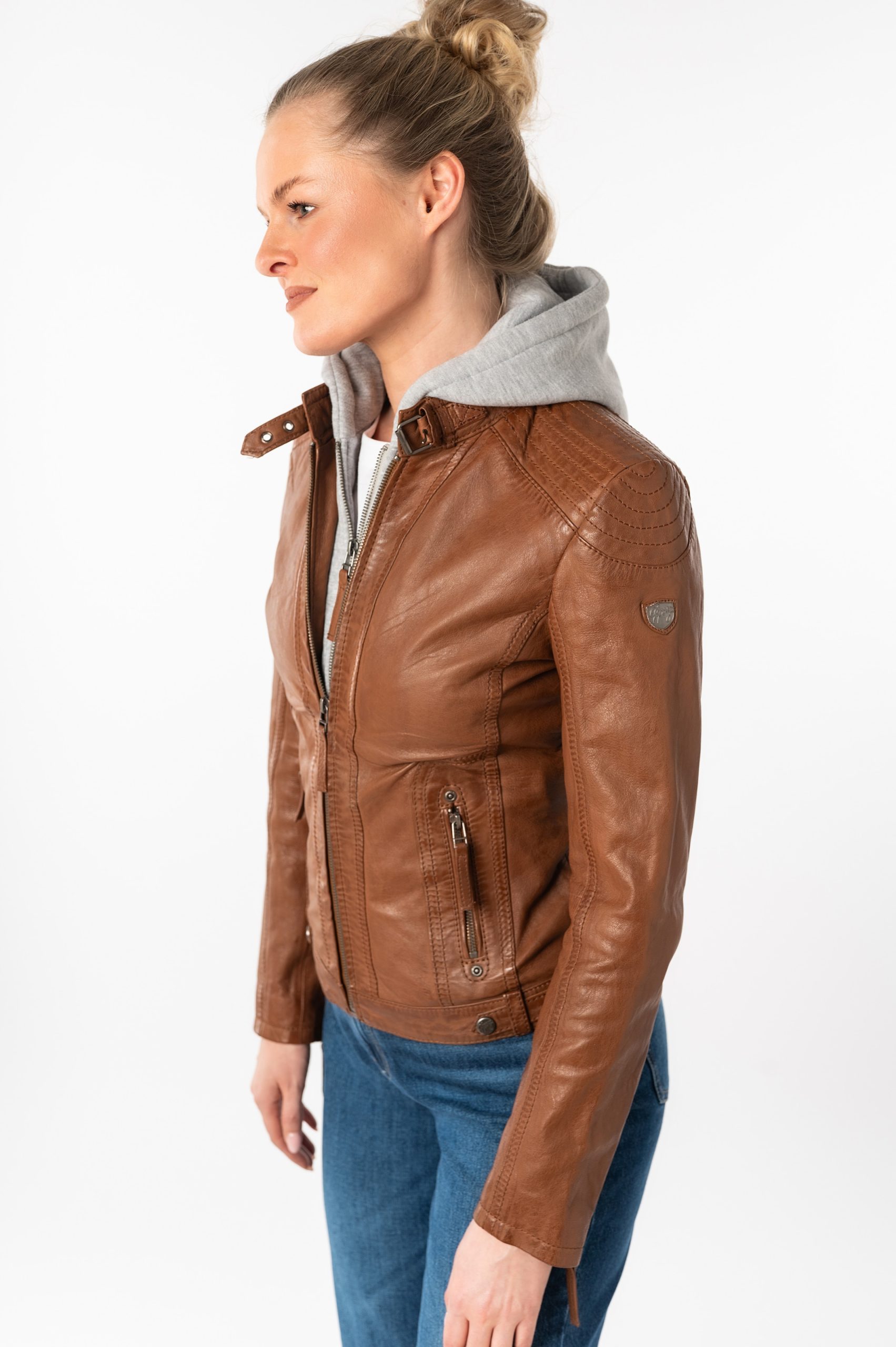 gipsy-lederjacke-damen-125woa-1.jpg Biker Lederjacke Lederjacke Damen Rot Gipsy Gipsy Lederjacken Kombinieren 100 Komplette Style Ideen Online – Bild 1