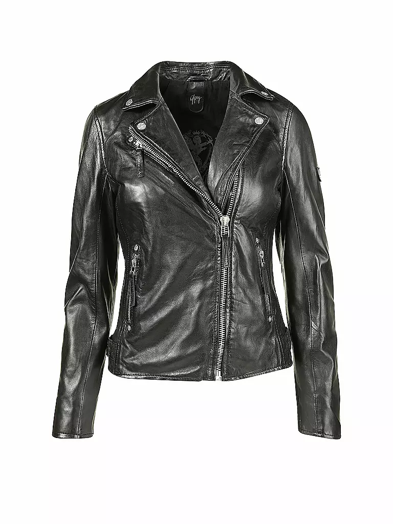 gipsy-lederjacke-damen-959tdd.webp GIPSY BY MAURITIUS Lederjacke Schwarz – Bild 1