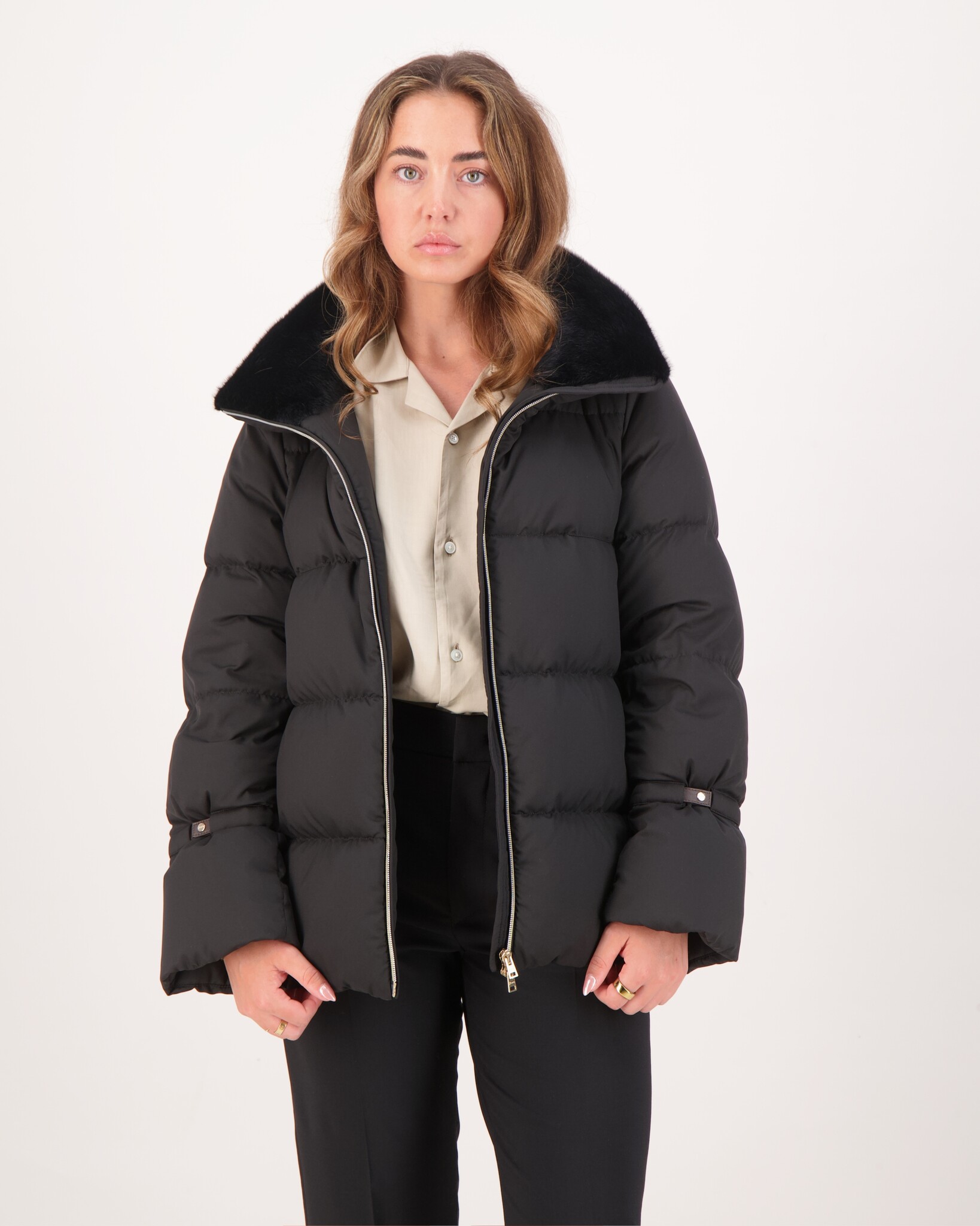 herno-jacke-241yjx-1.jpg Herno Piumino Corto Con Jacke Schwarz – Bild 1