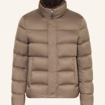 HERNO Daunenjacke mit abnehmbarem Kunstfell in beige