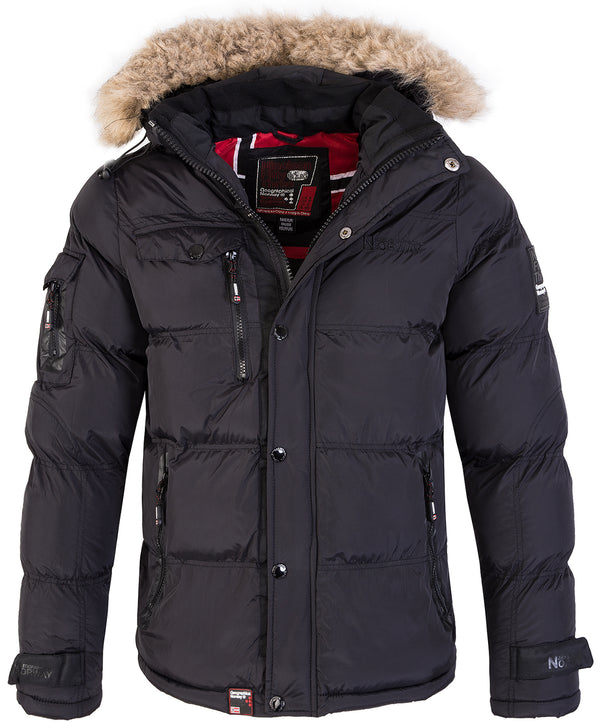 herren-jacke-winter-871avk-1.jpg Geographical Norway H 214 Herren Winterjacke | Warme Jacke mit Kunstfellkragen – Rock Creek – Bild 1