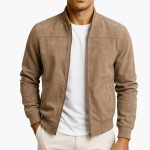 Bikerjacken Leichte Jacke Beige Herren Herrenjacken – Schulte Fashion