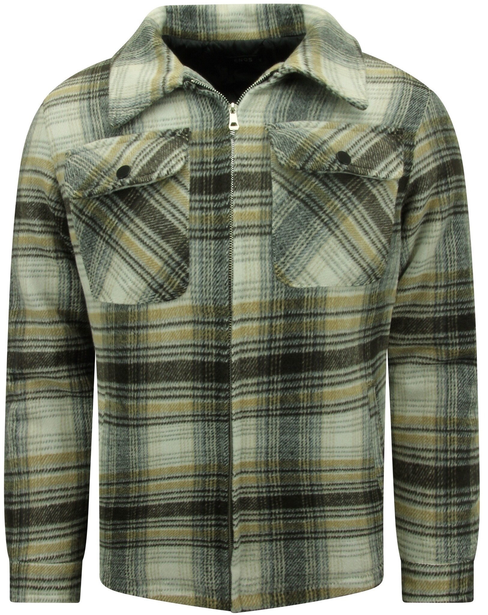 holzfaellerjacke-025nit.jpg Herren Holzfällerjacke gefüttert mit Zipper Styleitaly.de – Bild 1