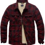 Vintage Industries Holzfäller Jacke Class Sherpa Red Check Class