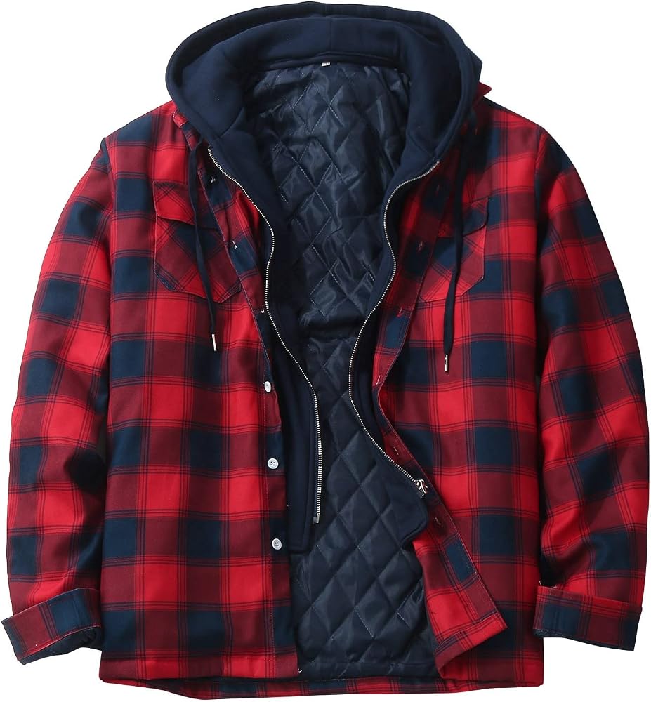 holzfaellerjacke-479sqe.jpg Duohropke Fleecehemd Herren Langarm Hemdjacke Männer Karohemd Übergangsjacke Button Down Shirt Holzfällerhemd Thermohemd Freizeithemd Holzfäller Jacke mit Knöpfen : Amazon.de: Sport & Freizeit – Bild 1