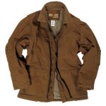 Holzfällerjacke gefüttert braun Größe S