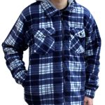 karierte Holzfällerjacke mit Steppfutter und Kapuze