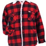 Gefütterte Holzfällerjacke von Kamro rot