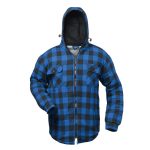 Holzfällerjacke mit Webpelzfutter, blau und rot – SIVA Berufskleidung