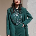 Riani Jersey Blazer Petrol
