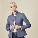 GREIFF Damen Jerseyblazer LANDHAUS Regular Fit 36 | blau/Kontrast grau