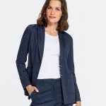 GREIFF Damen Jersey Langblazer CASUAL, Regular Fit