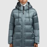 khujo MANTEL WORD2 Wintermantel graublau/grau Zalando