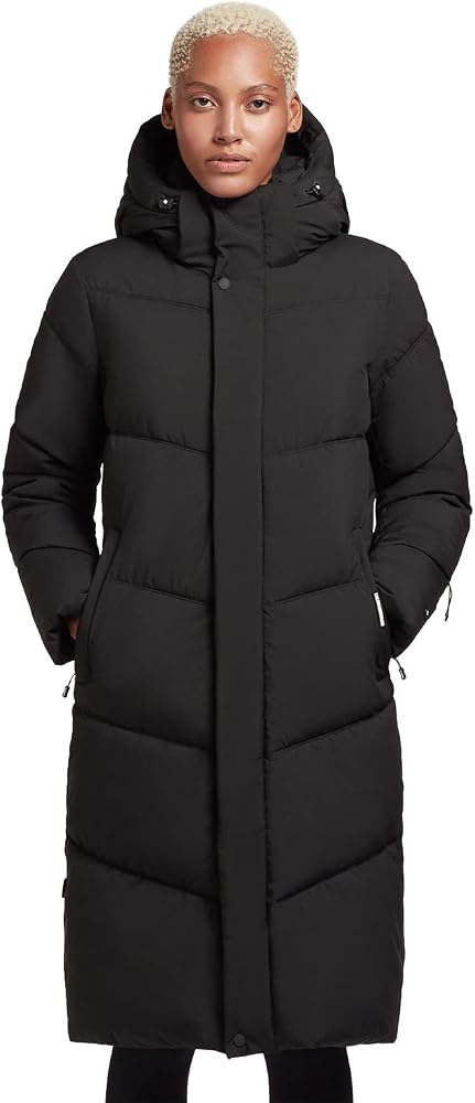 khujo-mantel-428byr-1.jpg khujo Damen Mantel Steppmantel torino lang Steppjacke warm sportlich mit Kapuze (black, S) : Amazon.de: Fashion – Bild 1