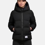 khujo Winterjacke Liev YM Warme gesteppte Damen Kapuzenjacke