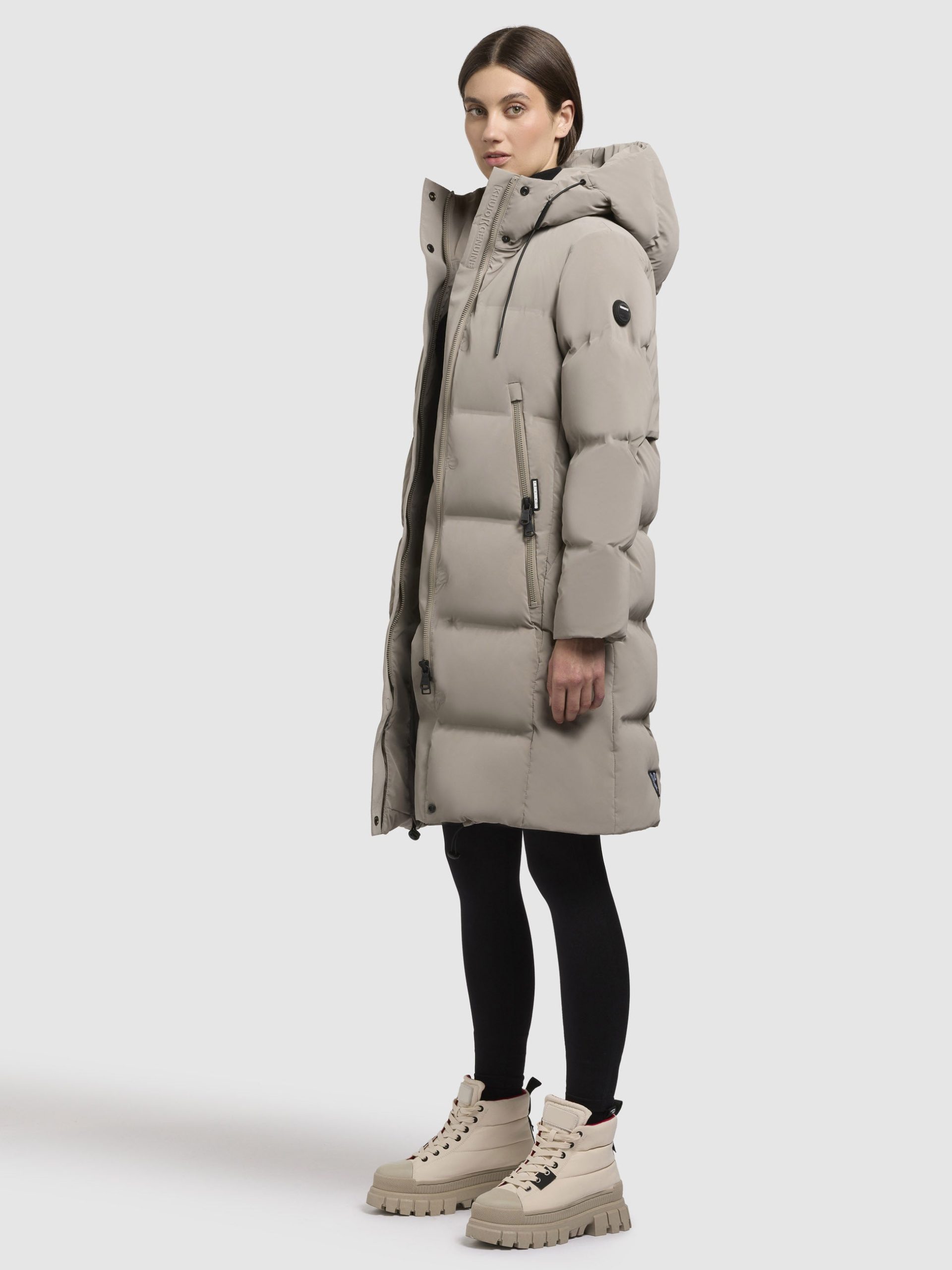 khujo-winterjacke-damen-103jye-1.jpg Mantel LONI Graubeige – Bild 1