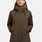 khujo Winterjacke Palla YM Damen Wintermantel mit verstellbarer Kapuze