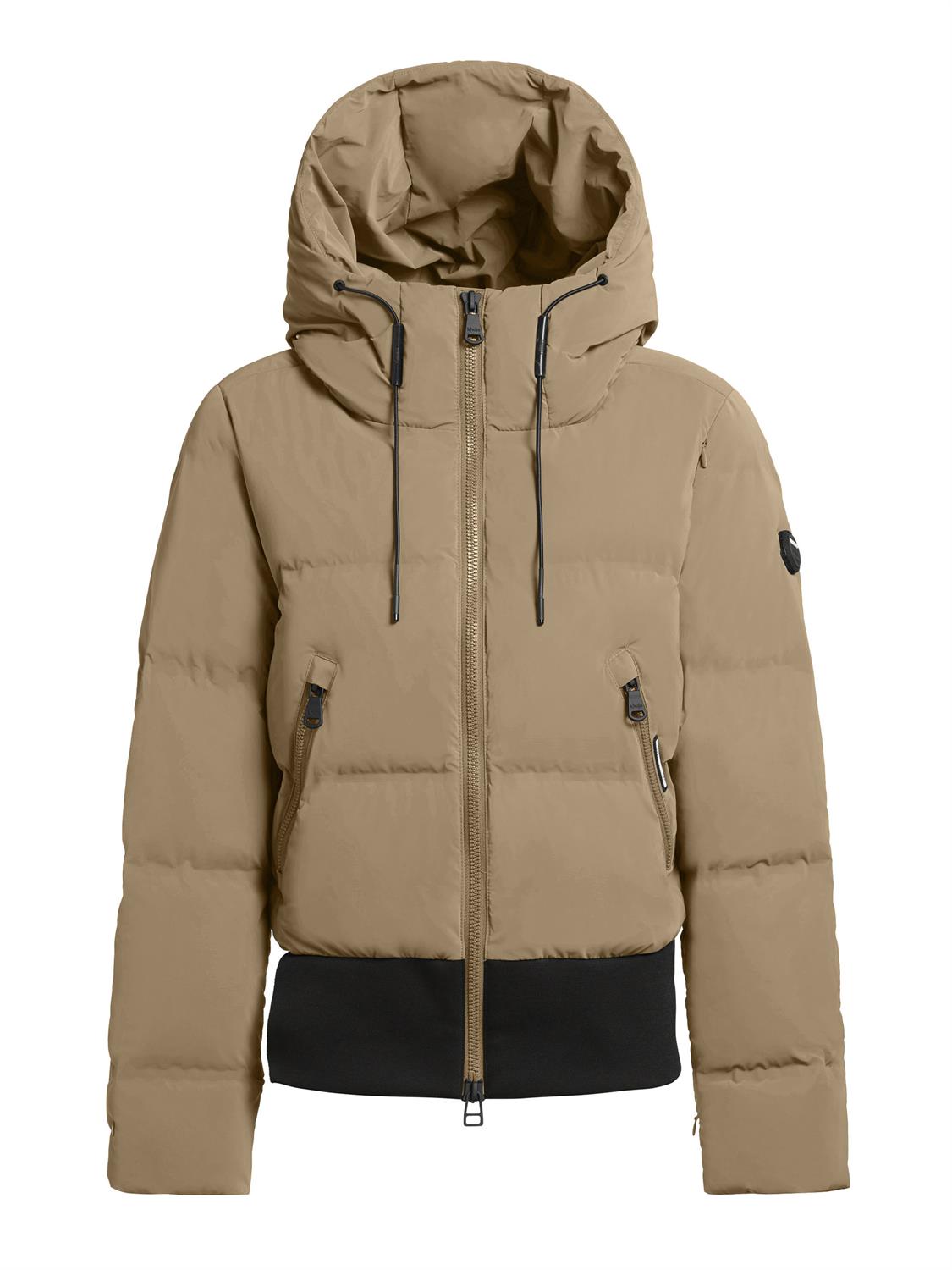 khujo-winterjacke-damen-533ouy-1.jpg Khujo Jacke kurz Damenwinterjacke "Toula" beige | Tara M – Bild 1