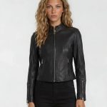 Racing Lederjacke Damen „Vega" im Slim Fit – TRUEPRODIGY