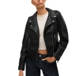 Vero Moda Damen Kunstlederjacke Kerriultra in Schwarz