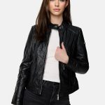 Tazzio Lederjacke F520 moderne & zeitlose Damen Jacke im Biker Look
