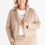 Kurzblazer mit verkürztem Schnitt | affogato | 42 | NOS 716339000 845 42