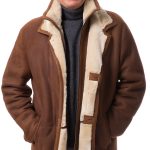 Henry cognac Herren Lammfell Jacke von TRENDZONE | 62 | LF2595M.1