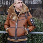 Lammfelljacke B16 WHISKY | Der Fellmann Naturfellprodukte