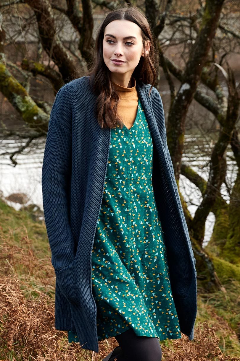 lange-strickjacke-damen-551wed-1.jpg Lange Strickjacke Deep Sea aus Bio Baumwolle Bella Green – Bild 1