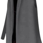 Wollmäntel für Damen – Langer Mantel für Damen, Winter, langärmelig, Wollmantel, einfarbig, Übermäntel, Cardigans, Revers, Windbreaker, Jacke, Trench Jacke, schmale Passform, Mantel mit Tasche, Parka, : Amazon.de: Fashion