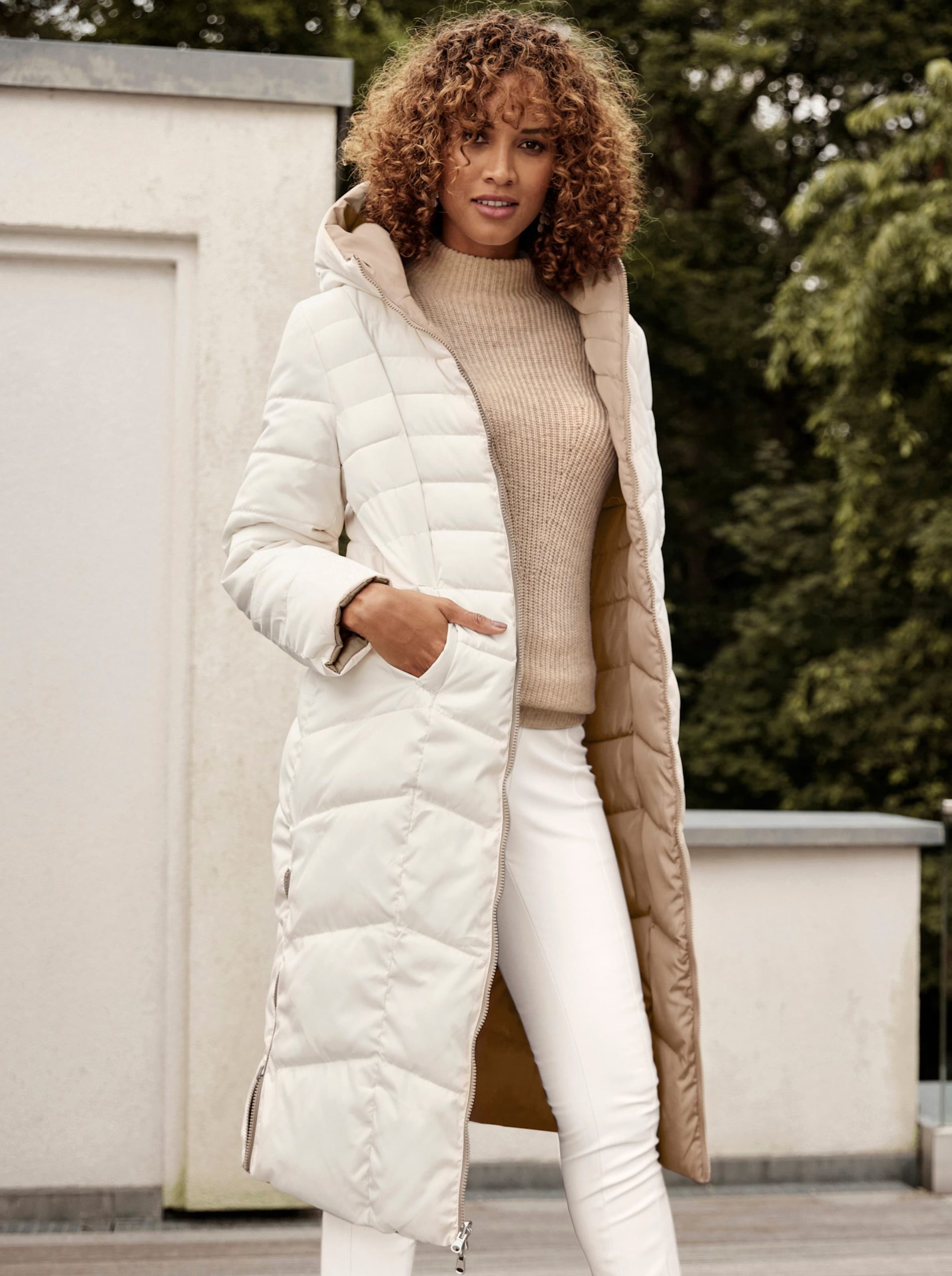 langer-mantel-damen-335sdv-1.jpg Daunenjacke Wintermantel Lang Tailliert Damen Mantel Schwarz Tailliert Langer Wintermantel Langer – Bild 1