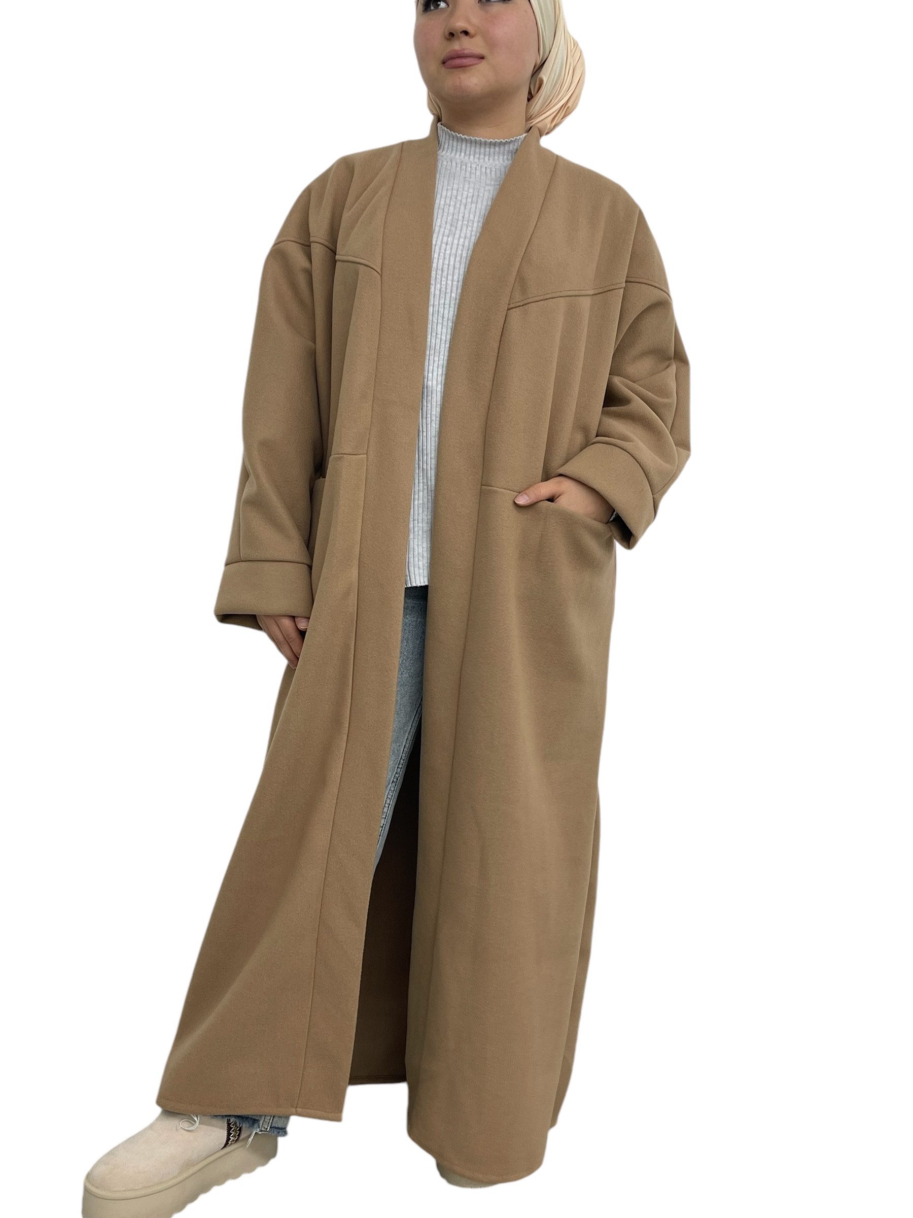 langer-mantel-damen-430hvy-1.jpg HELLO MISS Wintermantel Beliebte Oversize Damen Mantel, Winterjacke Lang, Langmantel Dropschulter, Maxi Lang – Bild 1